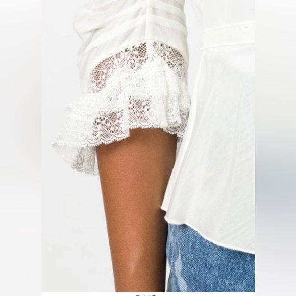 NWT Marc Jacob’s The Marchive Victorian Lace Silk-Blend Blouse Size 2 - Picture 4 of 7